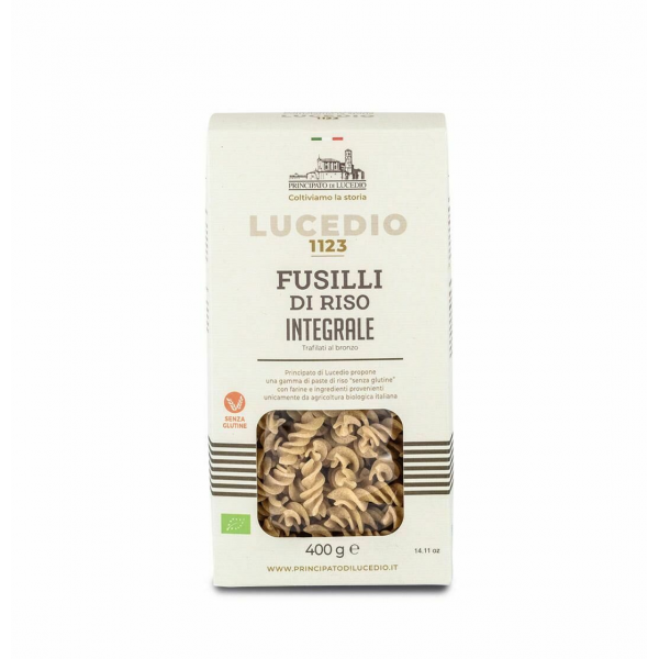 Rýžové celozrnné Fusilli - bezlepkové těstoviny 400g