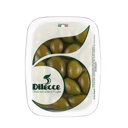 Olivy zelené Cerignola celé ve slaném nálevu 600 g