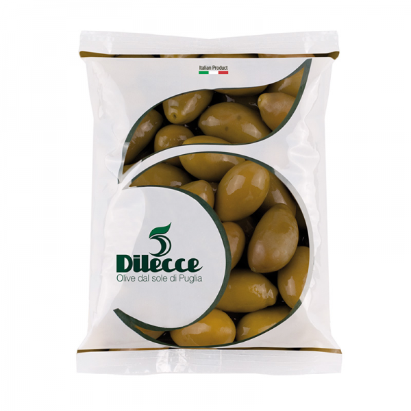 Zelené olivy Bella di Cerignola v sáčku 500g