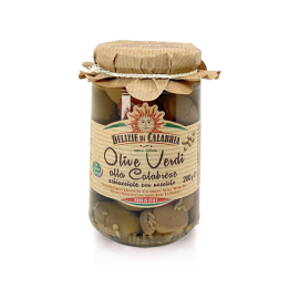 Drcené zelené olivy s peckou 280g