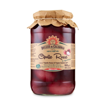 Červená cibule Tropea ve sladkokyselém nálevu 950g