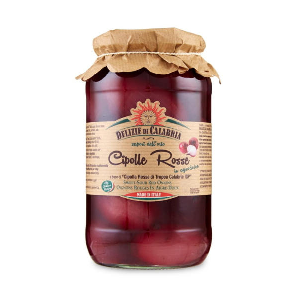 Červená cibule Tropea ve sladkokyselém nálevu 530g