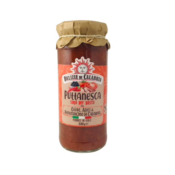 Omáčka na těstoviny Puttanesca s ančovičkami a chilli 330g