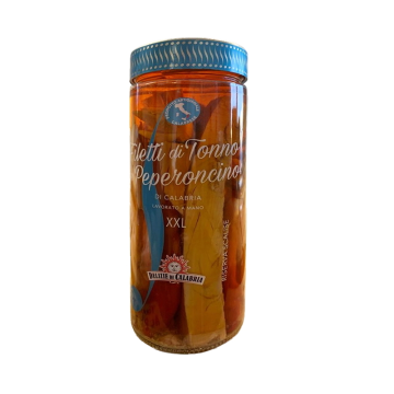 Filety z tuňáka s kalábrijským chilli XXL 590g