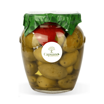 Olivy Bella di Cerignola ochucené drcené 550g