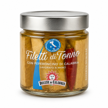 Filety z tuňáka s kalábrijským chilli 230g