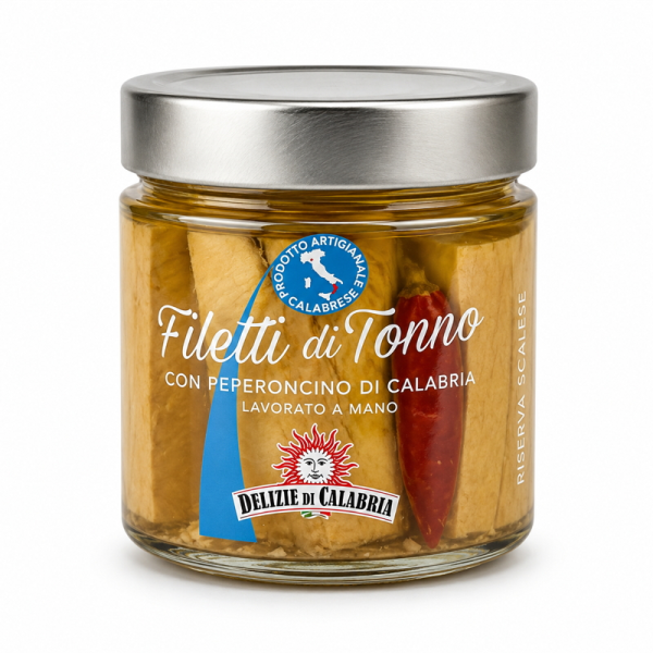 Filety z tuňáka s kalábrijským chilli 230g