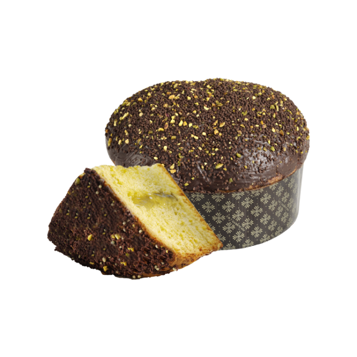 Panettone s pistáciovým krémem a hořkou čokoládou 1000 g