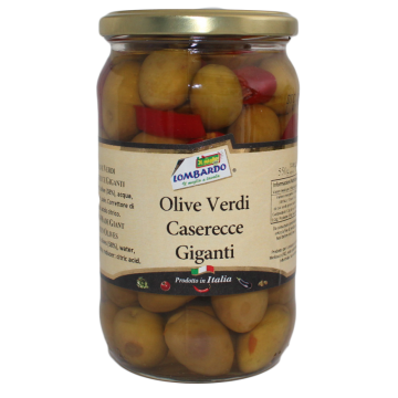 Olivy zelené s paprikou s peckou 580g